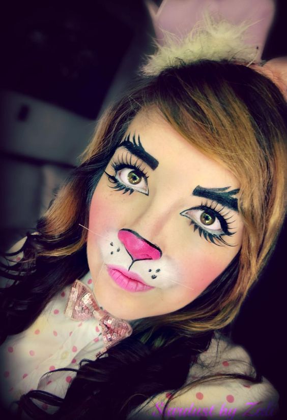 bunny-halloween-makeup