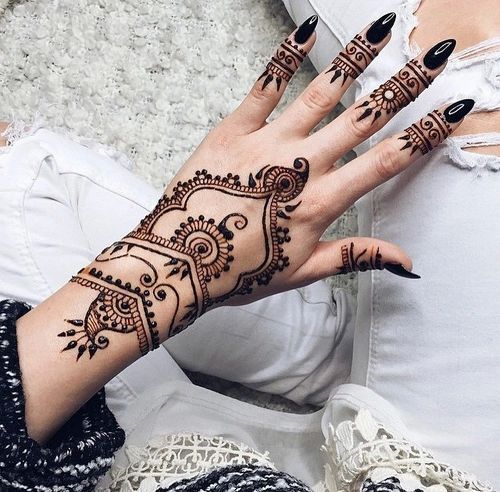70 Impressive Henna Tattoo Designs - Mens Craze