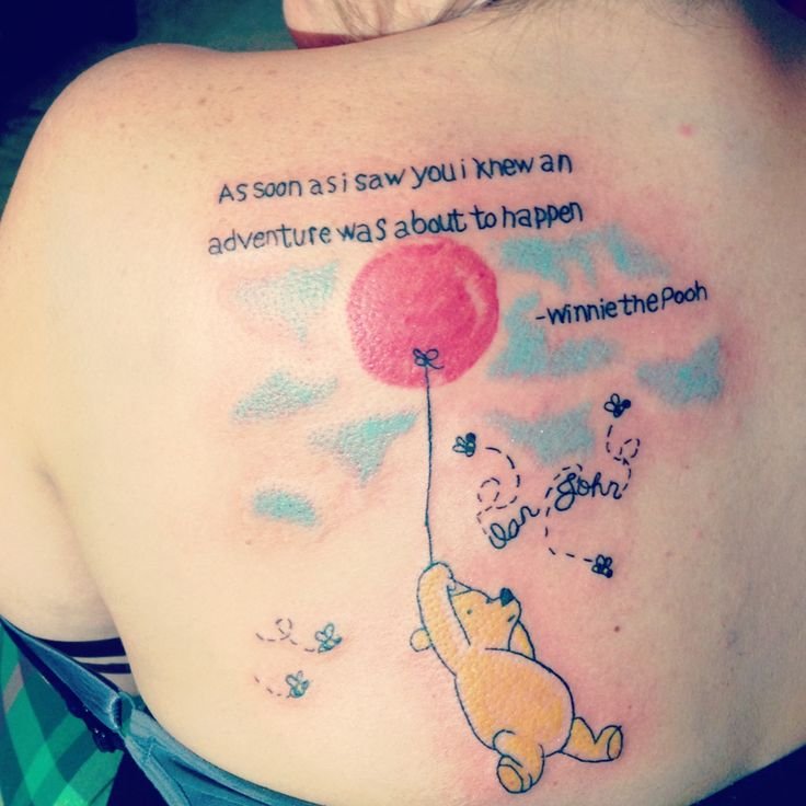  disney tattoos winnie the pooh