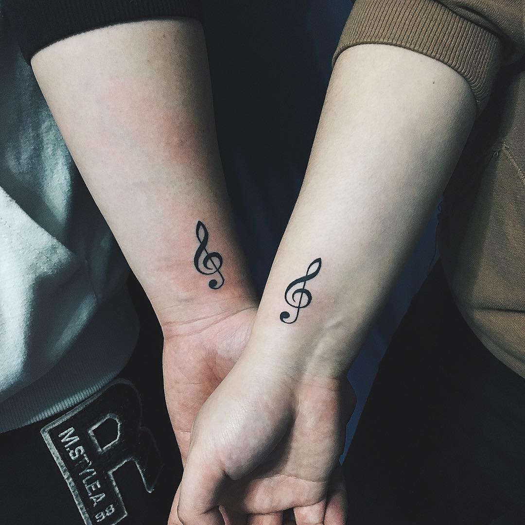 25 couple tattoos music