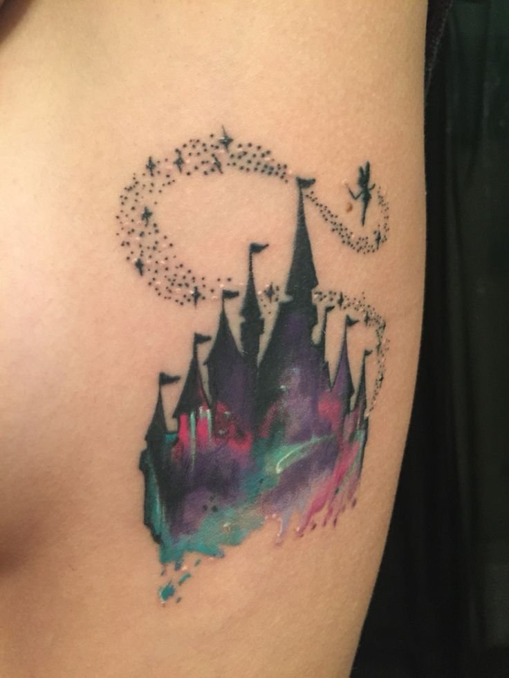 disney tattoos castle