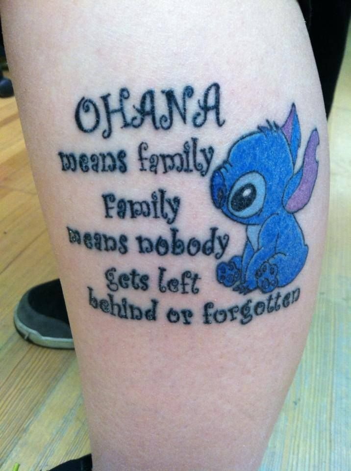  disney tattoos ohana