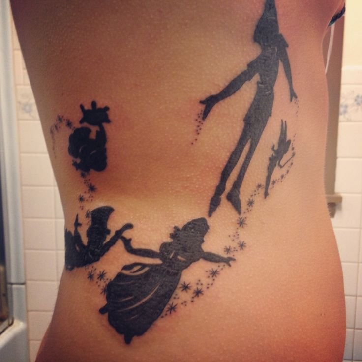 disney tattoos silhouettes