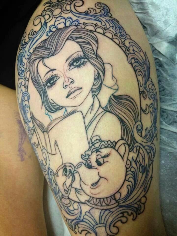 disney tattoos belle