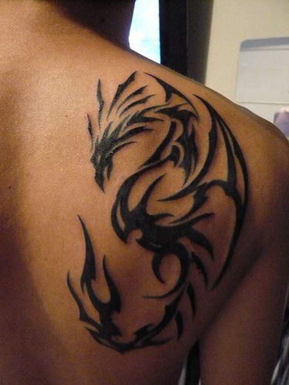 dragon tribal tattoos