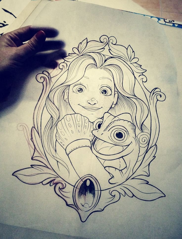 disney tattoos sketch