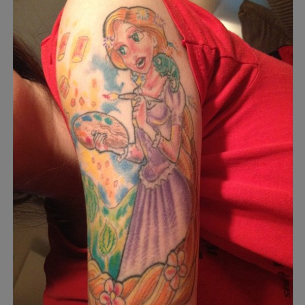  disney tattoos rapunzel